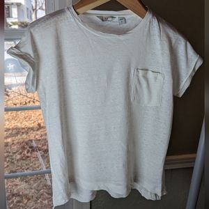 S linen blend knitted t-shirt. Vineyard Vines